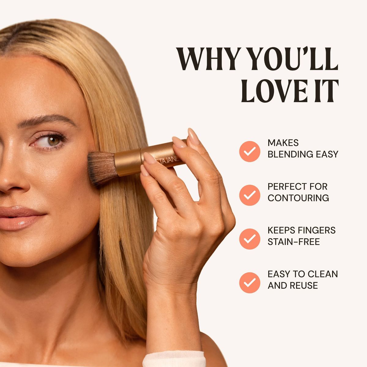Peta Jane Beauty Self Tan Face Blending Brush - Beauty Studio - thumbnail 2