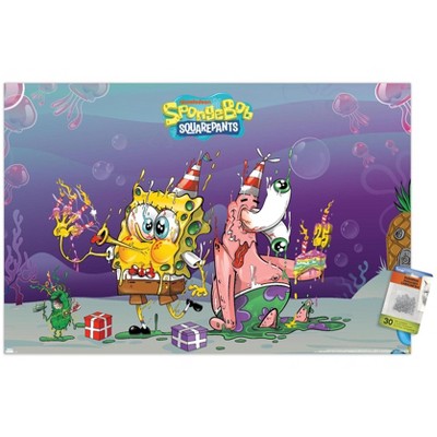 Trends International Nickelodeon Spongebob 25th - Trippy Party Unframed Wall Poster Prints