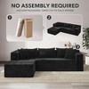 GustoWave 106" Cloud Sectional Couch with L-Shape Chaise,Modern Modular Sofa with Deep Seat,Upholstered Couches for Living Room,Left Facing - 3 of 4