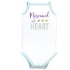 Little Treasure Baby Girl Cotton Bodysuits 3pk, Mermaid - 2 of 4