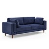 MINIMORE Modern Style 85''W Lassie 3Seater Square Arm Sofa - 3 of 4