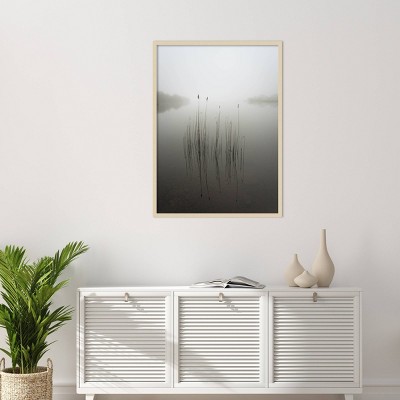 Reeds in the Mist Light Maple Framed Photographic Print