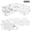 NicBex Sectional Sofa with Storage Box & USB Ports & Cup Holder L Shaped Modular Sofa for Living Room - 3 of 4