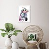 15" x 21" Floral Zebra Animals Framed Wall Art Print Black - Wynwood Studio - 4 of 4