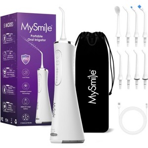 MySmile LP211 Cordless Water Flossers for Teeth, 5 Cleaning Modes, 8 Jet Tips - 1 of 4