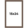 PosterPalooza | Elegant Brown Picture Frame - UV Acrylic, Foam Board Backing, Hanging Hardware - 2 of 4