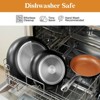 KOCH SYSTEME CS 8 Inch Little Skillet with Lid, Copper Nonstick Frying Pan for Oven & Stove, Small Skillet with Ceramic Coating - 4 of 4
