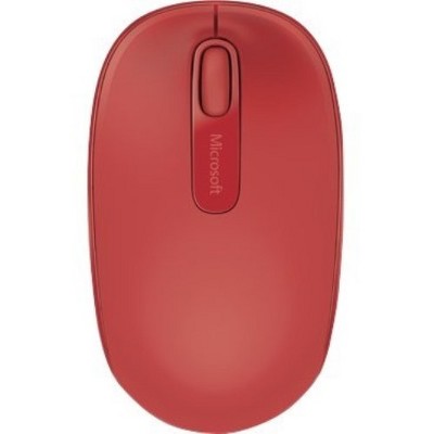 Microsoft 1850 Wireless Mouse Flame Red - Radio Frequency - USB 2.0 Interface - 1000 dpi Movement Resolution - Scroll Wheel - 3 Button(s) Total