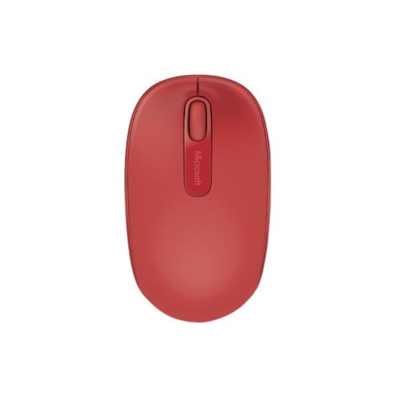 Microsoft Wireless Mobile Mouse 1850 Flame Red - Wireless Connectivity - USB 2.0 Nano Transceiver - Built-in Storage for Transceiver, 1 of 4