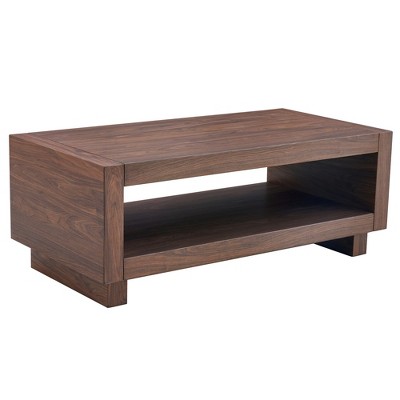Dolonm Modern Minimalist MDF Coffee Table with Storage, 47.2" L x 23.6" W x 18" H,Mid-Century Design for Living Room