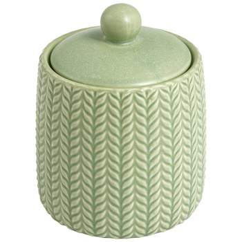 Dashi Cotton Ball Jar Sage Green - Allure Home Creations