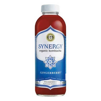 GT's Synergy Gingerberry Organic Vegan Raw Kombucha - 16 fl oz