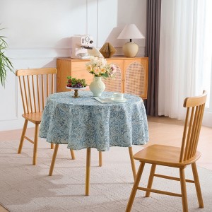 Printed Waterproof Fabric Tablecloths, Easy Care Dining Table Covers by Sweet Home Collection® - 1 of 4