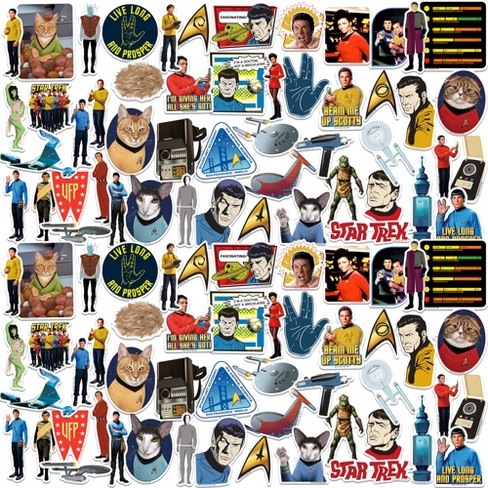 Star Trek The Original Series Vinyl Large Deluxe Stickers Variety Pack - image 1 of 4