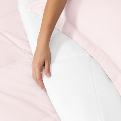 Becky Cameron Dorm Room College Essentials Bedding Bundle with Reversible Comforter, Mattress Pad & Pillows, Twin XL - Becky Cameron - Blush — фото 8