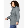 Woman Within Plus Size Fleece-Lined Taslon Anorak - 4 of 4