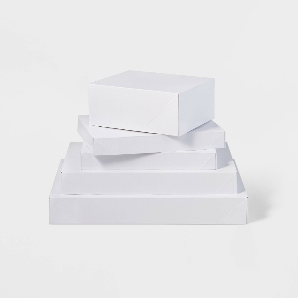 5ct Assorted Christmas Gift Box White - Wondershop™ 20 Pack 
