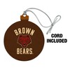 Brown University Bears Logo Wood Christmas Tree Holiday Ornament - 2 of 4