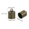 Unique Bargains Copper Rust-proof Glue-in Tassel Necklace Leather Cord End Caps 50 Pcs - 2 of 4