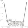 Black Bow Jewelry 14k White Gold Florida Gators NCAA Necklace 18 Inch - 2 of 4