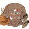 Simply Sage Market Women's Christmas Collage Long Sleeve Garment Dyed Tee - 3 of 4