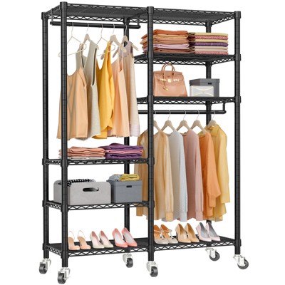 Vipek V12 Portable Closets Heavy Duty Rolling Garment Rack 3 Tiers ...