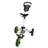 Caddymatic Golf X-Lite One-Click Folding Pull/Push Golf Cart White/Green - 4 of 4