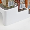 Home Intuition 3-Tier Non-Skid Spice Rack Step Shelf Pantry Kitchen Cabinet Organizer, 14.4-inch, White-Grey, 2 Pack - 4 of 4
