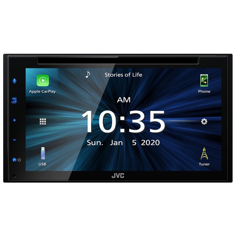 JVC KW-V660BT 6.8" Touchscreen Receiver Compatible with Apple CarPlay & Android Auto Bundled with Back Up Camera and Steering Wheel Interface, 5 of 9