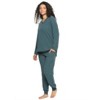 Felina - Serena V-Neck Top & Jogger Lounge Set | 2-Piece Ultra-Soft Knit Top & Pants Loungewear (Blue Wing Teal, X-Large) - 2 of 3