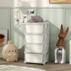 Whisen 3 Tier Kids Storage Unit, 9 Drawer Chest Toy Organizer Plastic Bins, Perfect Gift for Boys Girls Toddlers - 2 of 4