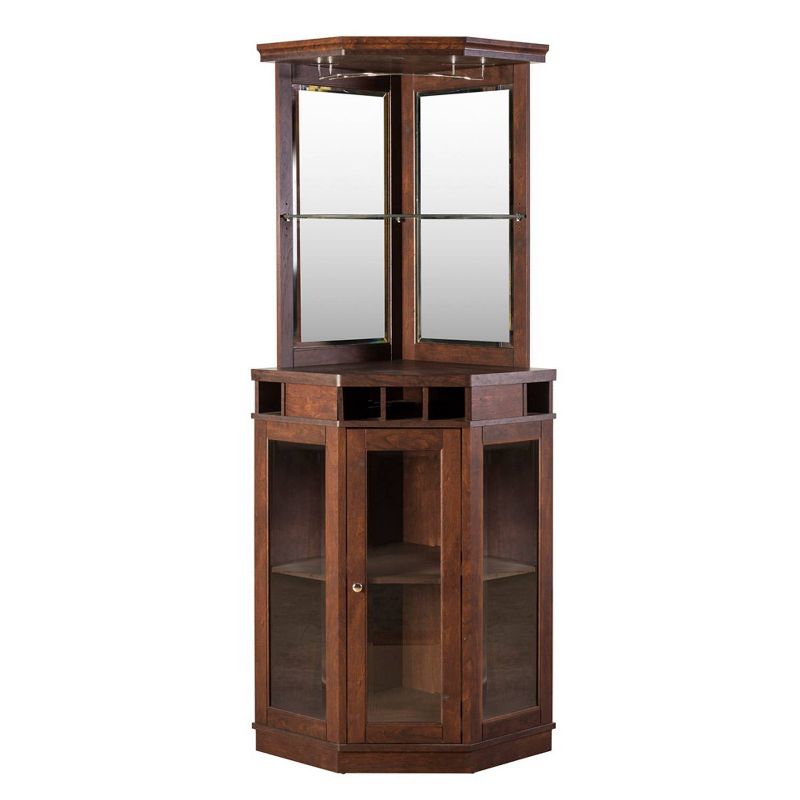 Corner Bar Unit with Glass Doors - Home Source, 3 of 7