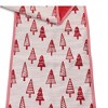 Christmas Embroidered Pine Tree Table Runner – 72"L Red & White Holiday Decor by Melrose - 3 of 3