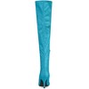 Allegra K Women's Glitter Pointed Toe Stiletto Heel Over the Knee High Boots - 4 of 4
