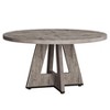 APRILSOUL47" Round Farmhouse Dining Table ¨C White Wood Kitchen Table for 4, Cross Base Wooden Dinner Table - 4 of 4