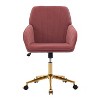 NicBex Adjustable Office Chair with Wheels,Modern Ergonomic Computer Chair,Swivel Velvet Upholstered Desk Chair for Adult, Student - 4 of 4