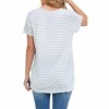 Women's Stripe Keyhole Bottom Twist Top - First Love - 4 of 4