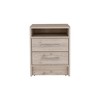 NicBex Modern Wood Nightstand with 2 Drawers and Open Shelf,Bedside Table with Metal Handles,End Table for Bedroom - 2 of 4