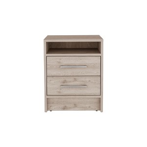 NicBex 15.7 inch Wide Nightstand with 2 Drawers,Modern Side Table with One Open Shelf,Bedside Table for Bedroom,Living Room - 1 of 4