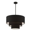 Livex Lighting Bainbridge 4 - Light Pendant in  Black - 4 of 4