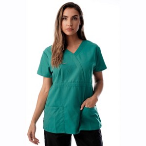 Dreamcrest Ultra Soft Women's Scrub Tops Medical Scrubs Nursing Uniforms - 1 of 3
