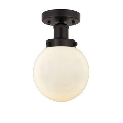 Beacon - 1 Light Semi-Flush Mount In Industrial Style-8.25 Inches Tall and 6.5 Inches Wide