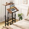 Tangkula Mobile Standing Desk Height Adjustable Stand Up Computer Workstation Rolling Presentation Cart w/Wide Platform - 3 of 4