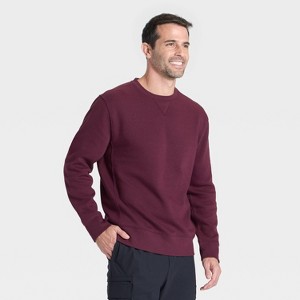 Men's Active Comfort Fleece Crewneck Sweatshirt - All In Motion™ - 1 of 3