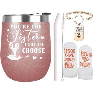 Meant2tobe Best Friends are the Sisters We Choose Tumbler - Pink - 1 of 4