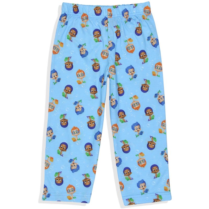 Nickelodeon Toddler Boys' Bubble Guppies That Sounds Fishy Sleep Pajama Set Turquoise, 3 of 4