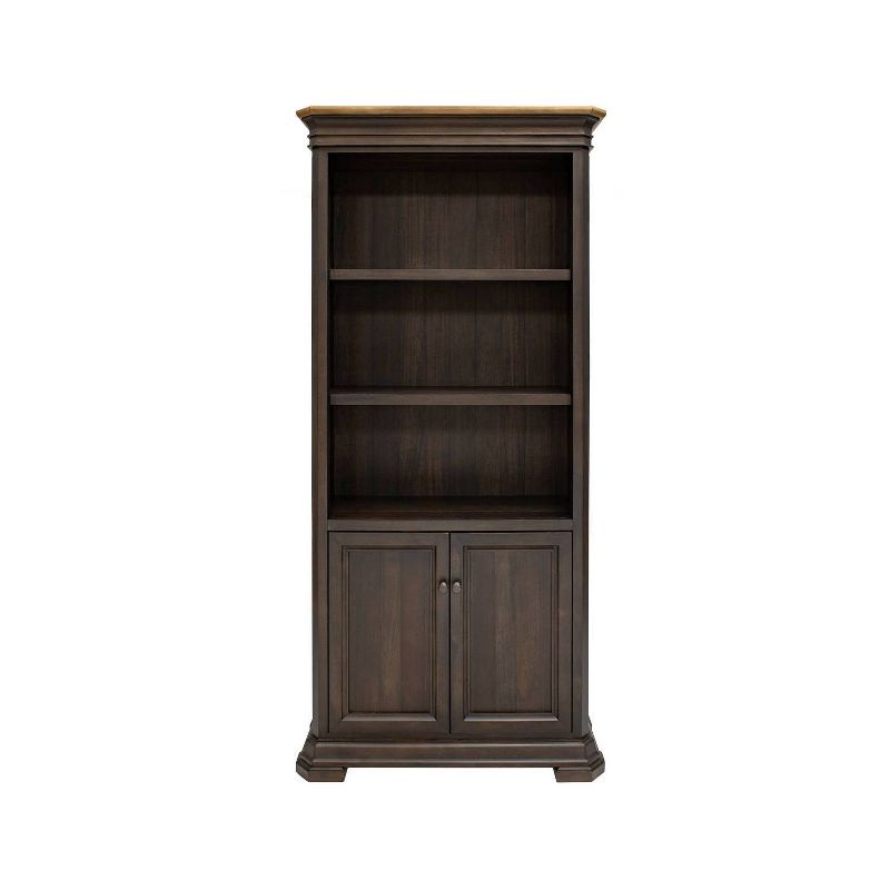 78&#34; Sonoma Bookcase with Doors Brown - Martin Furniture, 4 of 6