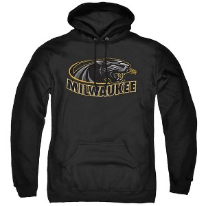 University of Wisconsin-Milwaukee Official Distressed Primary Logo Adult Pull-Over Hoodie - 1 of 4