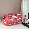 Unique Bargains Women's Printed Travel Makeup Bag Red 1 Pc - 2 of 4