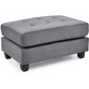 Passion Furniture Malone Tufted Ottoman - 2 of 4